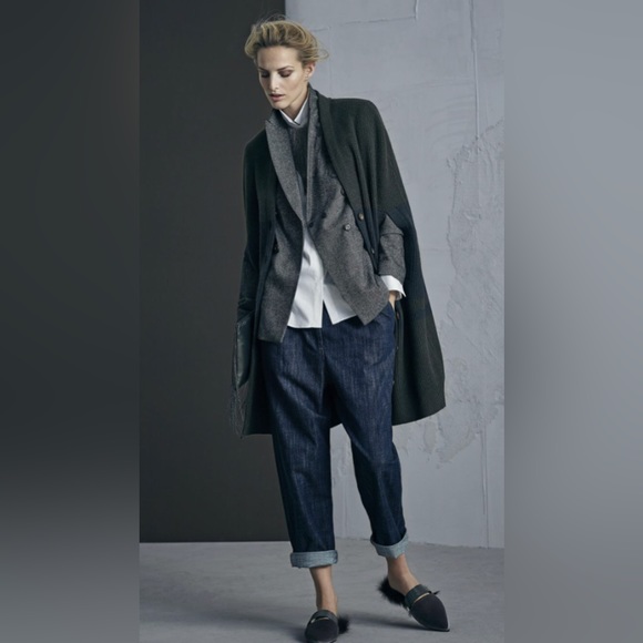 Brunello Cucinelli Dark Grey Wool Blazer Women Size IT46 - Picture 17 of 17